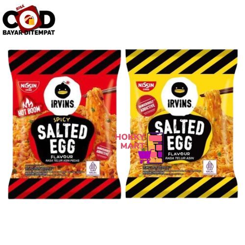 

[ HOKKY ] Nissin Irvins Salted Egg Noodle 117gr Instant Noodle Irvins Original Spicy Mie Instant Telor Asin