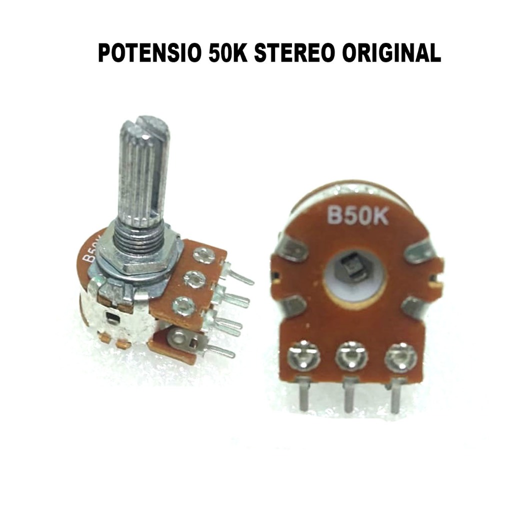 Potensio B50K B-50K  B 50K Stereo Original