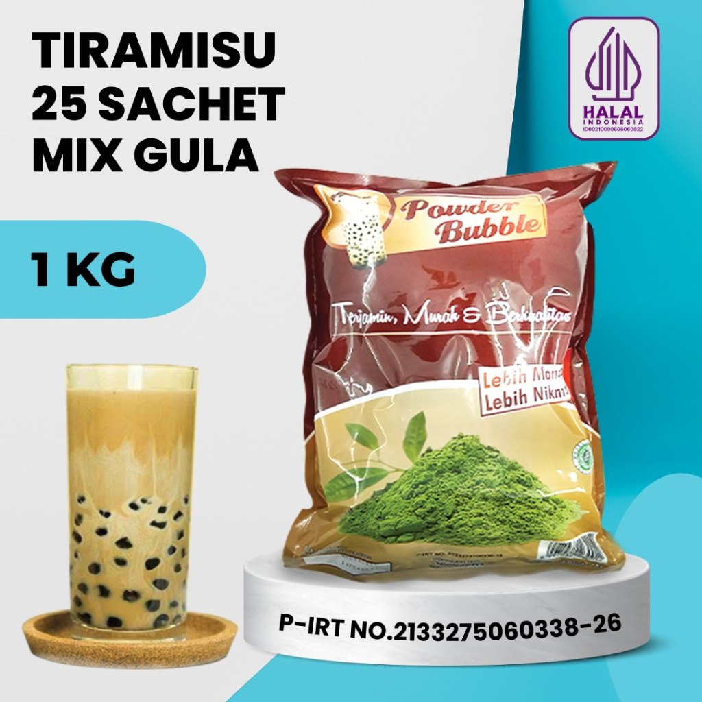 

Bubuk TIRAMISU 1 KG - Powder Drink Rasa Tiramisu - Minuman Bubuk Instan ( Mix Krimer + Gula )