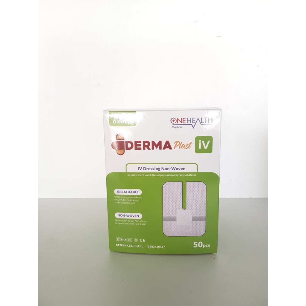 Onehealth Dermaplast IV Dressing 6 x 8cm Non Woven/plester box
