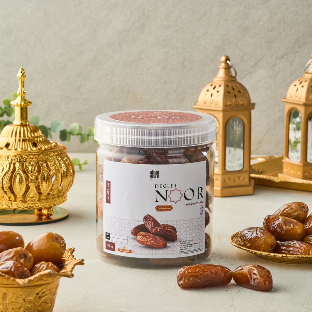 

Shura Kurma Deglet Noor Tunisia 350gr Asli Kualitas Premium Original High Quality