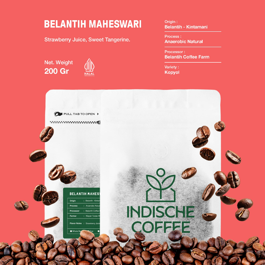 

Kopi Arabika Belantih Maheswari Kintamani 200g - Proses Natural Anaerobic