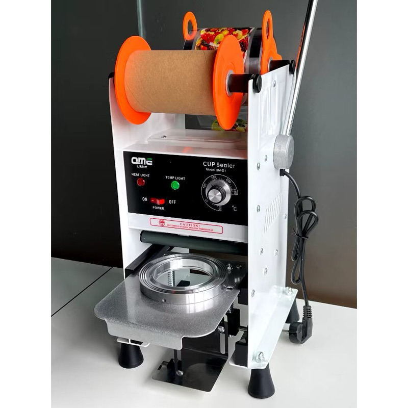 QME-sealing machine gelas jumbo cup sealer  mesin penyegel gelas plastik