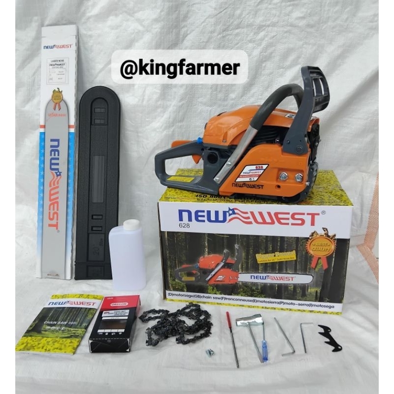 CHAINSAW 628 NEW WEST 22 INCH/ GERGAJI MESIN POTONG KAYU 628 NEW WEST