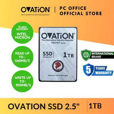 OVATION SSD SATA 1TB 2.5" SATA III Internal SSD SATA3 1 TB - Garansi 3 Tahun