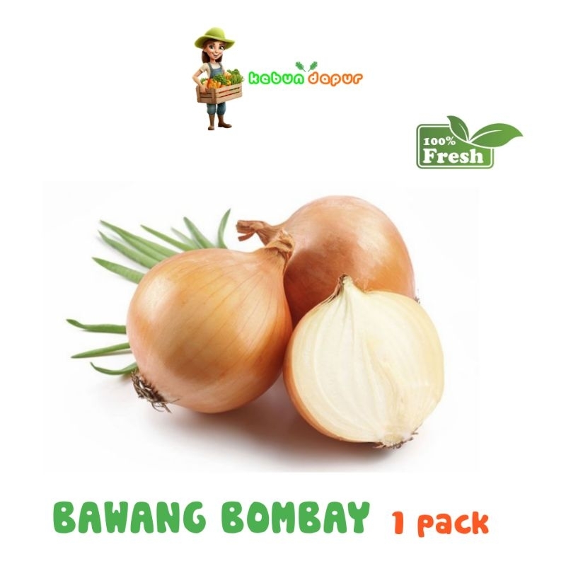 

BAWANG BOMBAY FRESH Harga per 1 pack -Kebun Dapur-