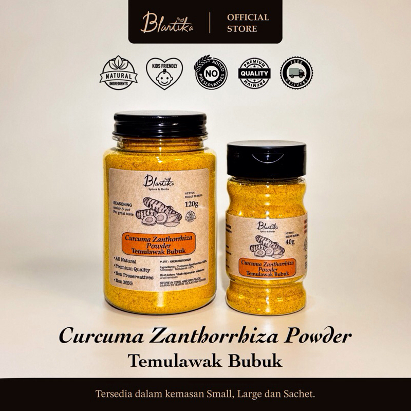 

Blantika - Temulawak Bubuk / Curcuma Zanthorhizas Powder
