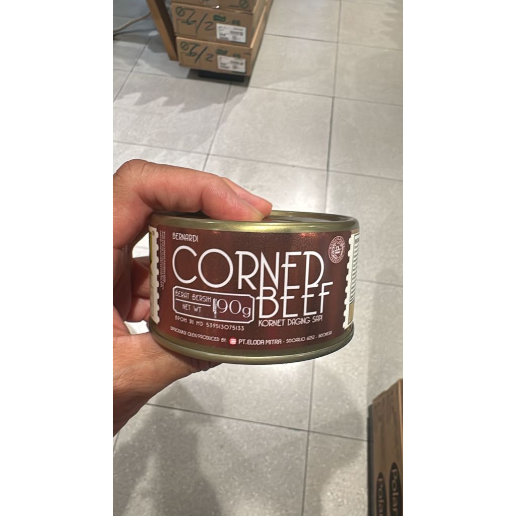 

Bernardi Corned Beef Kornet Daging Sapi