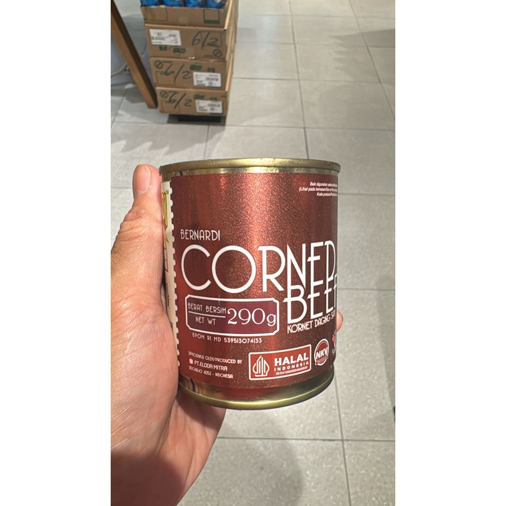 Bernardi Corned Beef Kornet Daging Sapi