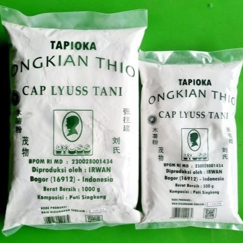 

TAPIOKA CAP LYUSS TANI 500GR X 1 /TEPUNG TAPIOKA /CAMPURAN ADONAN MAKANAN