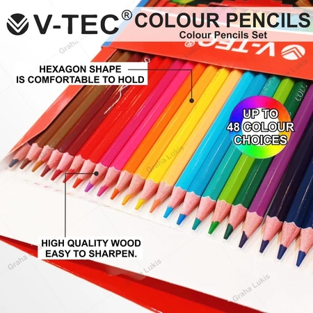 

TBMO V-TEC COLOUR PENCILS 12 COLOUR PW 1112 VTC1771#12C