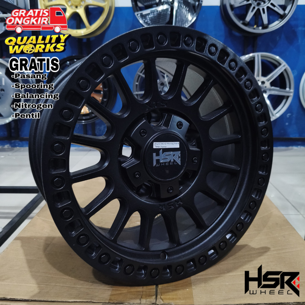 Velg Racing Mobil Feroza, Jimny, Ring 15 Lebar 8 Velg Racing HSR XTS05