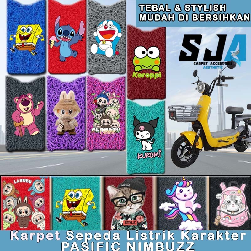Karpet Sepeda Listrik Mie PASIFIC NIMBUZZ KARAKTER Custom