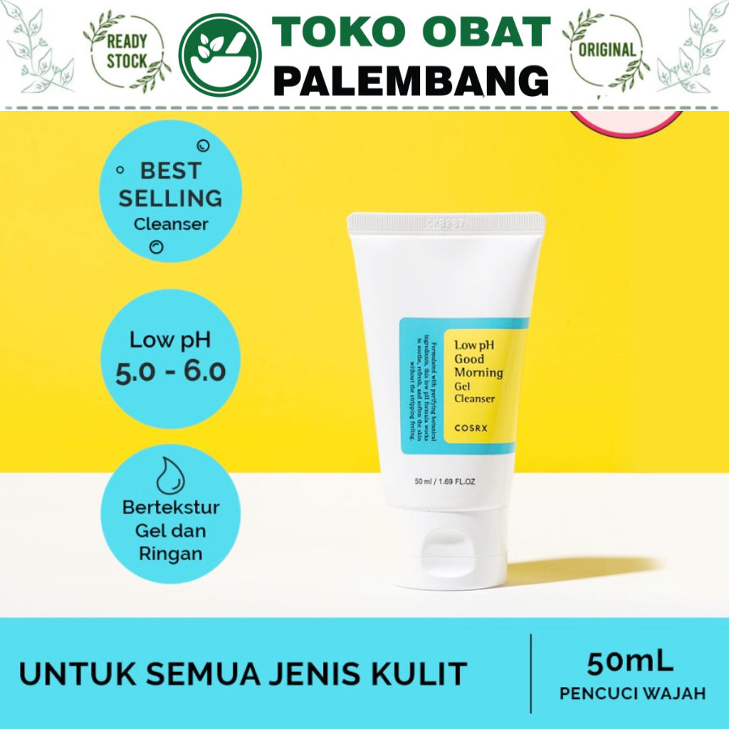 COSRX LOW PH GOOD MORNING CLEANSER 50ML SABUN MUKA SEMUA JENIS KULIT FACIAL WASH SENSITIVE FACE WASH