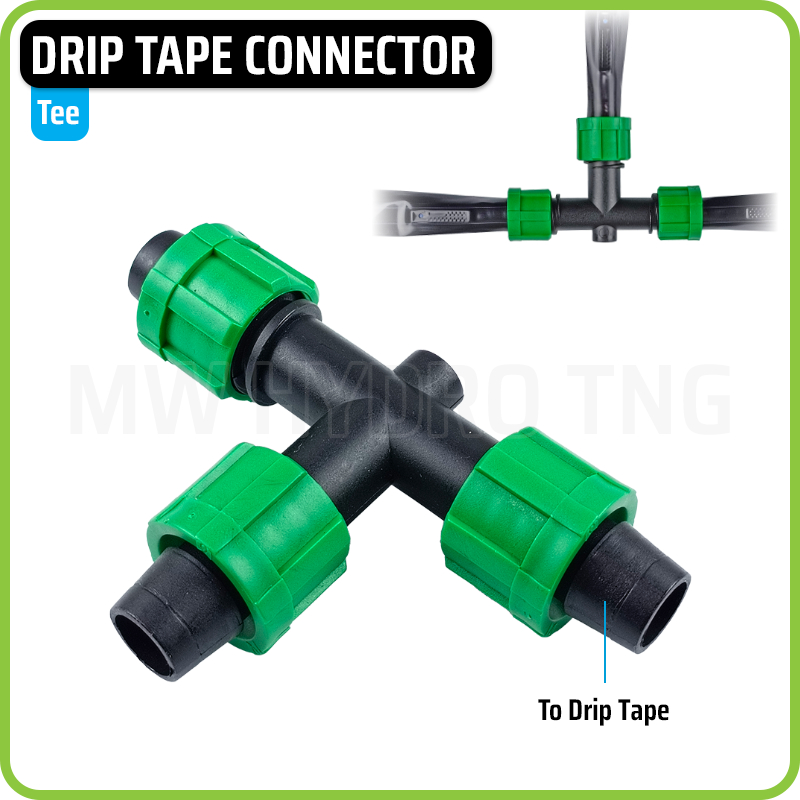 Drip Tape Connector - Tee | Konektor Selang Driptape Irigasi Hidroponik - Tee T