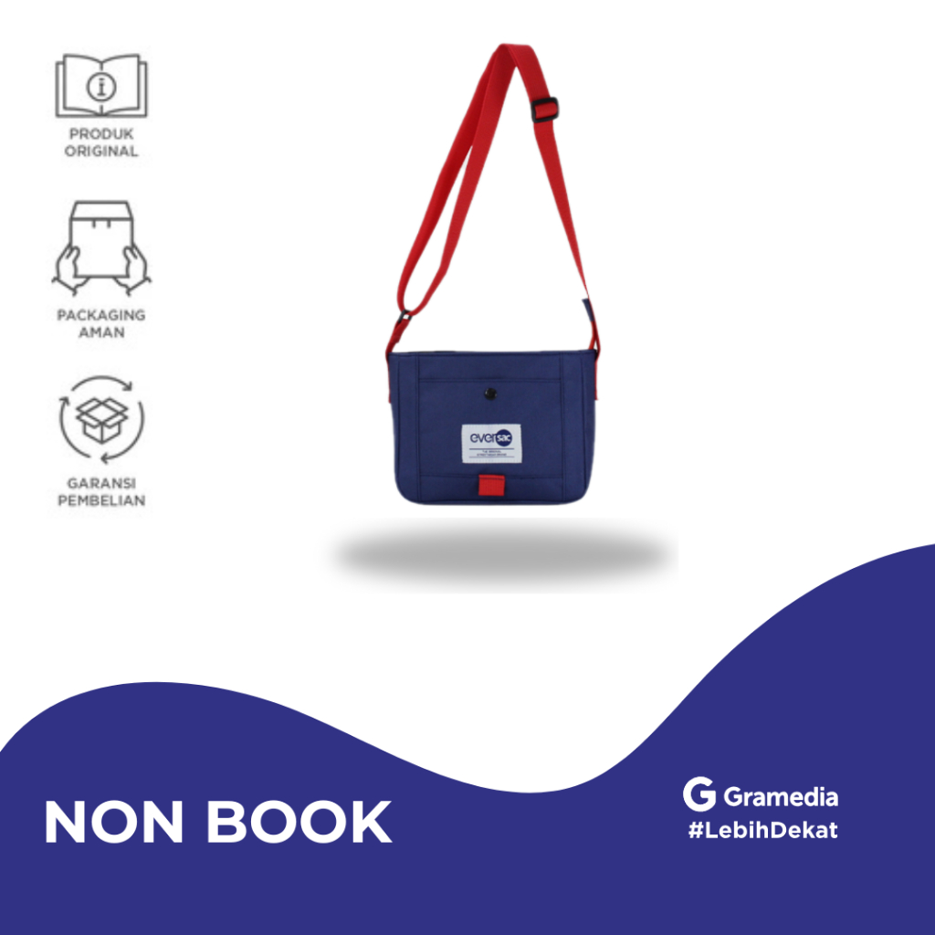 Eversac Zinca Sling Bag Navy - Gramedia Jember