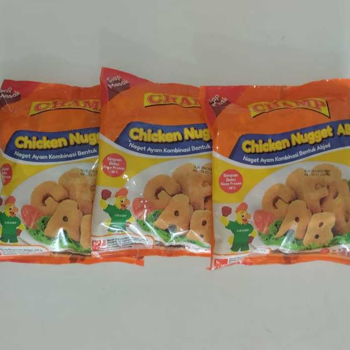 

CHAMP Chicken Nugget ABC 225gr Naget Ayam Huruf ABC