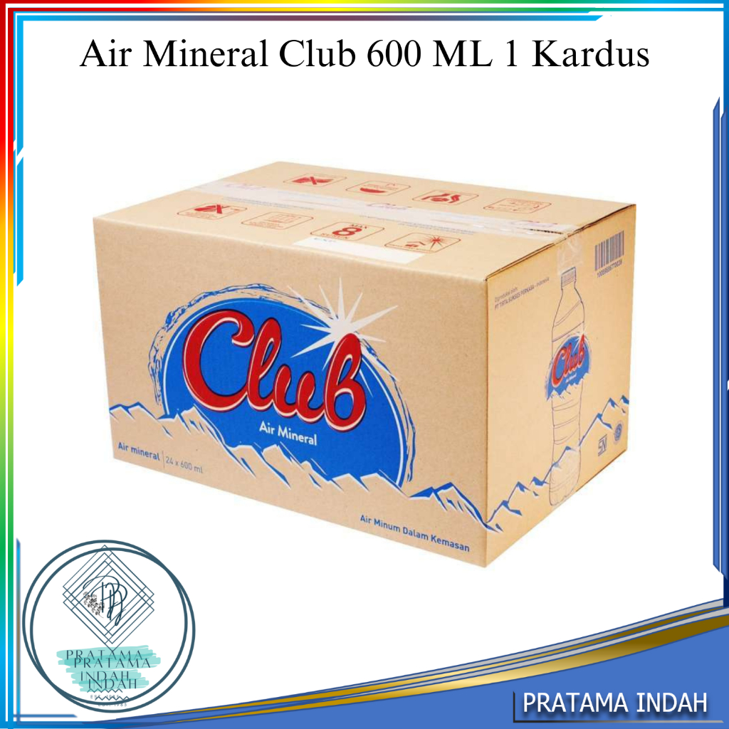 

Air Mineral Club Botol 600 Ml Harga 1 Kardus isi 24 Botol @600Ml