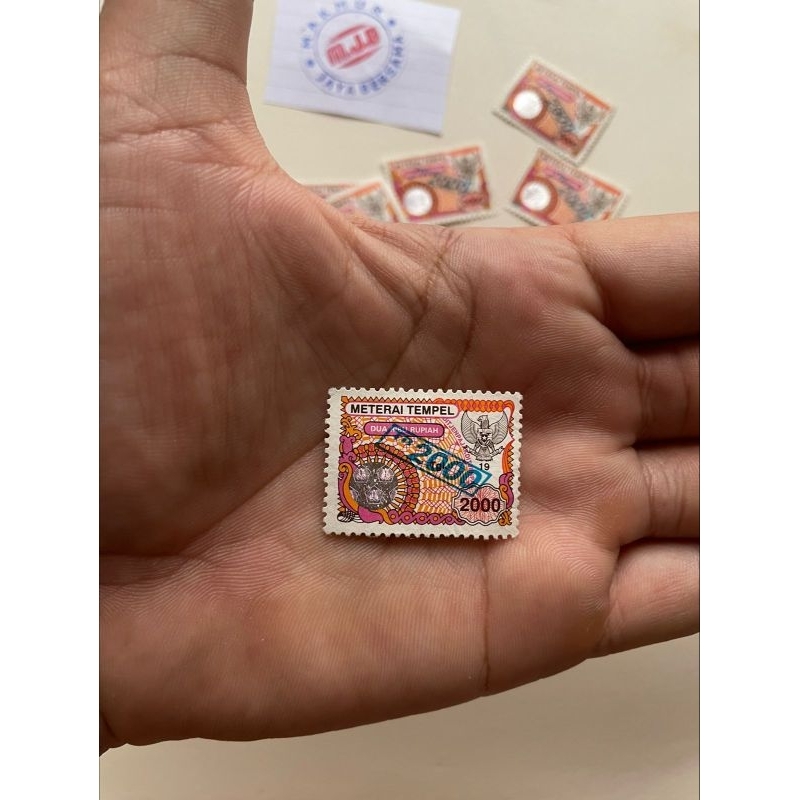 

Materai Pos Indonesia Thn 2000 setengah Tahun Cap 2000