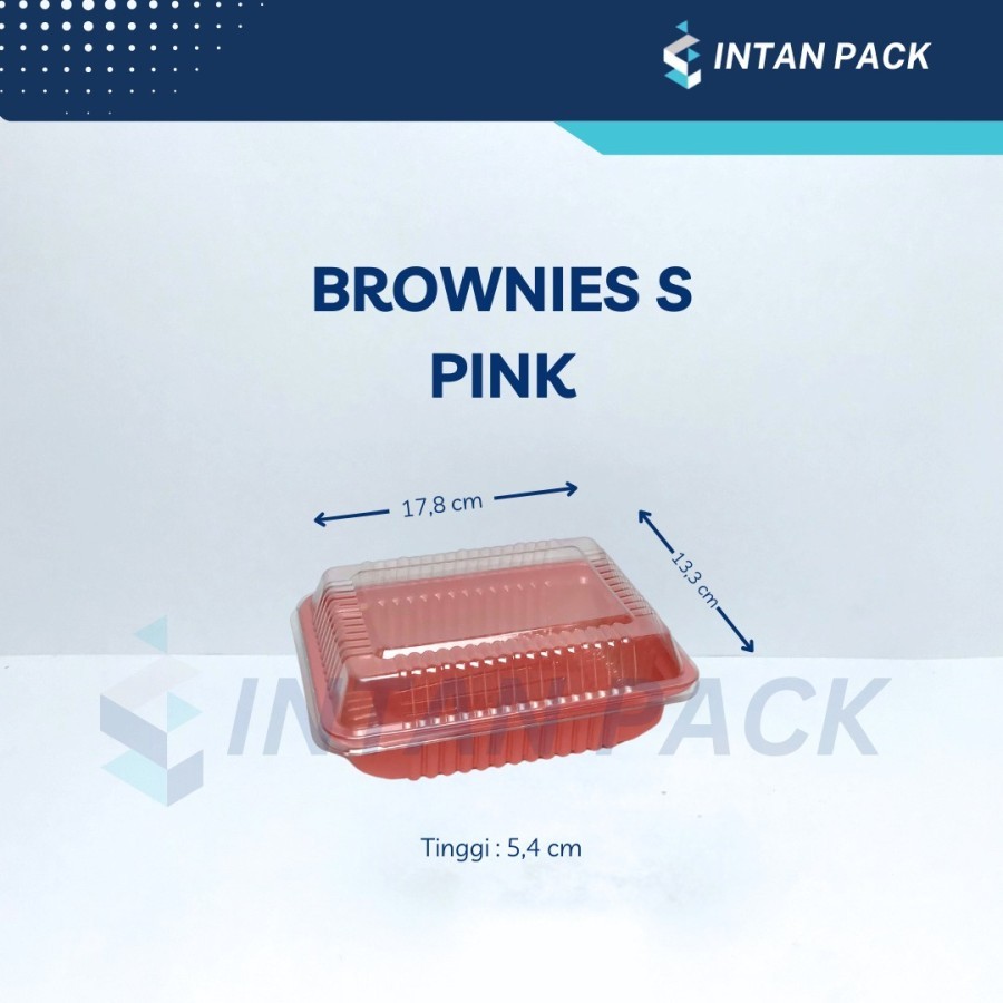 Mika Brownies S Small Pink Kotak Brownis Kecil (20 pcs)