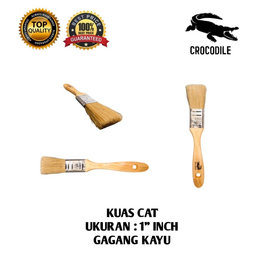 kuas cat tembok minyak crocodile buaya 1"INCHI 1" inch KUAS CAT BUAYA CROCODILE UKURAN 1 inch