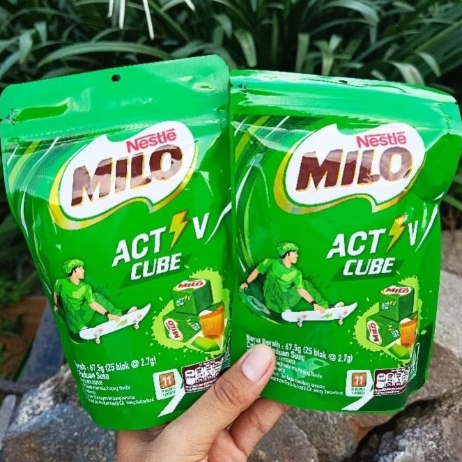 Ygshop17 []Nestle Activ Cube 1Pack Isi 25Pcs Milo Candy Cube Permen Milo Cube Milo