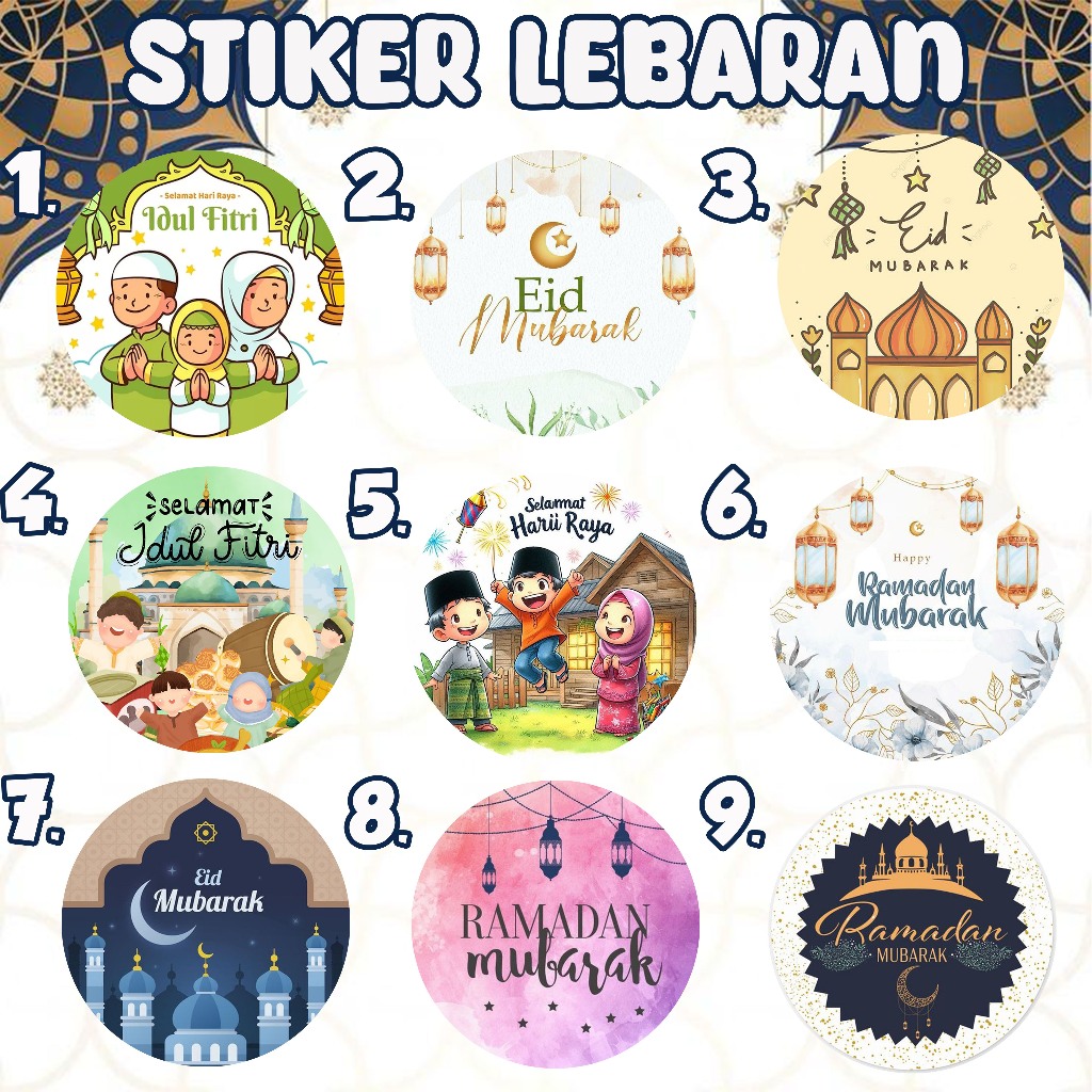 

[ BISA COD ] STIKER EID MUBARAK/ RAMADHAN / STIKER IDUL FITRI LEBARAN 2025✨