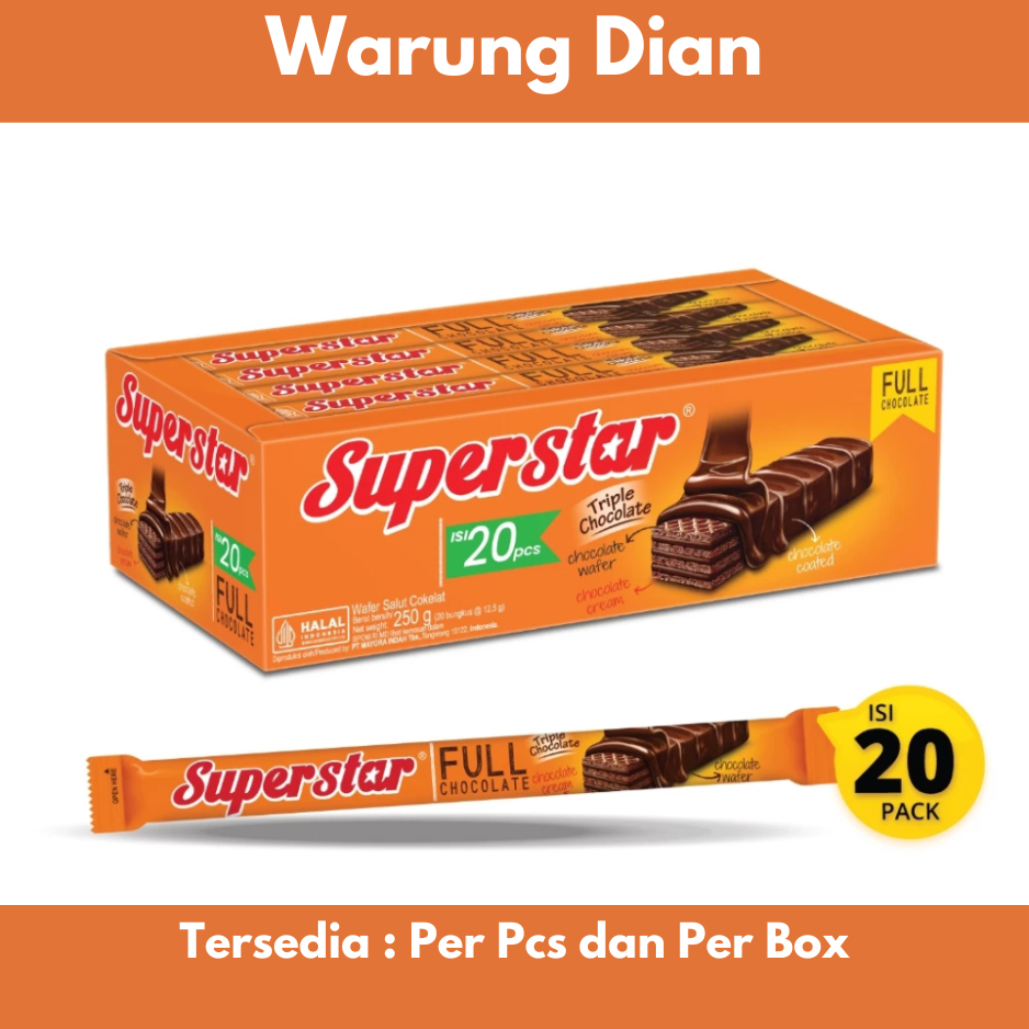 

Wafer Superstar Full Chocolate @1 Pcs