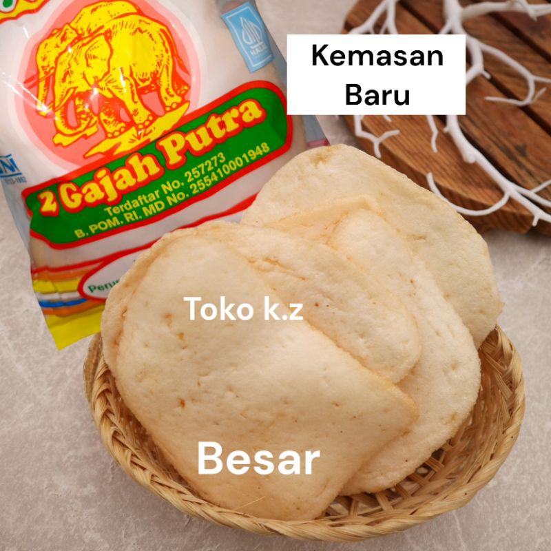 

Kerupuk Udang 2 Gajah Putra Besar (250 gram) | shrimp crackers