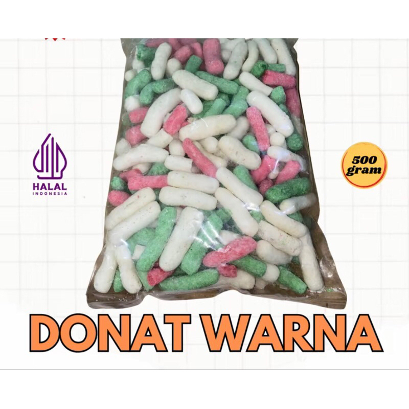 

Donat Warna 500 Gram