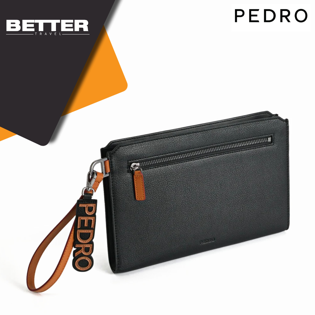 Clutch pria PEDRO hand bag slim leather original