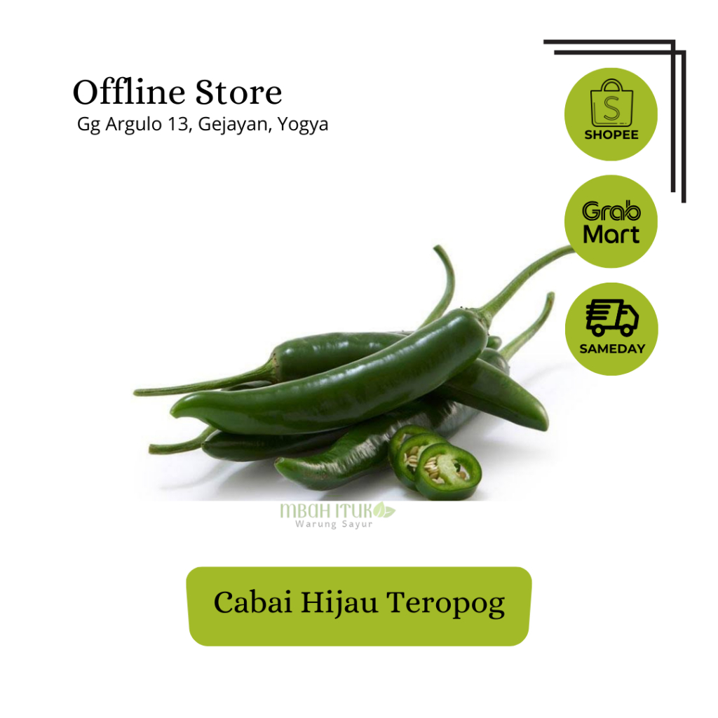 

Cabai Hijau Teropong - Warung Sayur Mbah Ituk Jogja