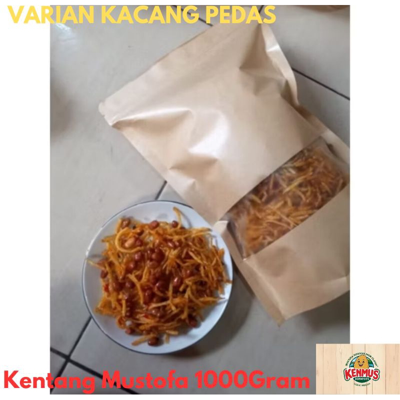 

Kripik Kentang Mustofa 1000Gram KACANG PEDAS MANIS Renyah Gurih Tanpa Bahan Pengawet