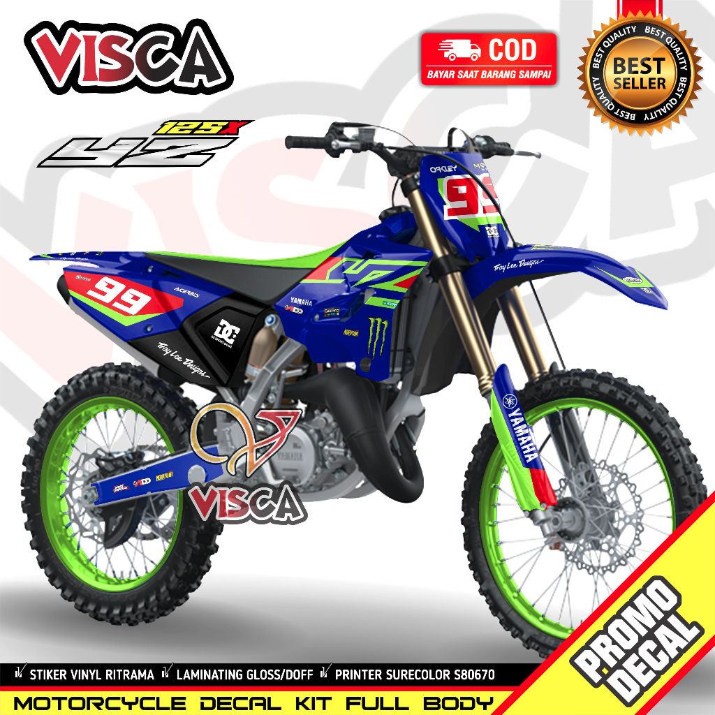 Decal Yz 125X 2022 Variasi Full Body Dekal Yz 125 New Variasi Full Body Stiker Yz 125 New Variasi Fu