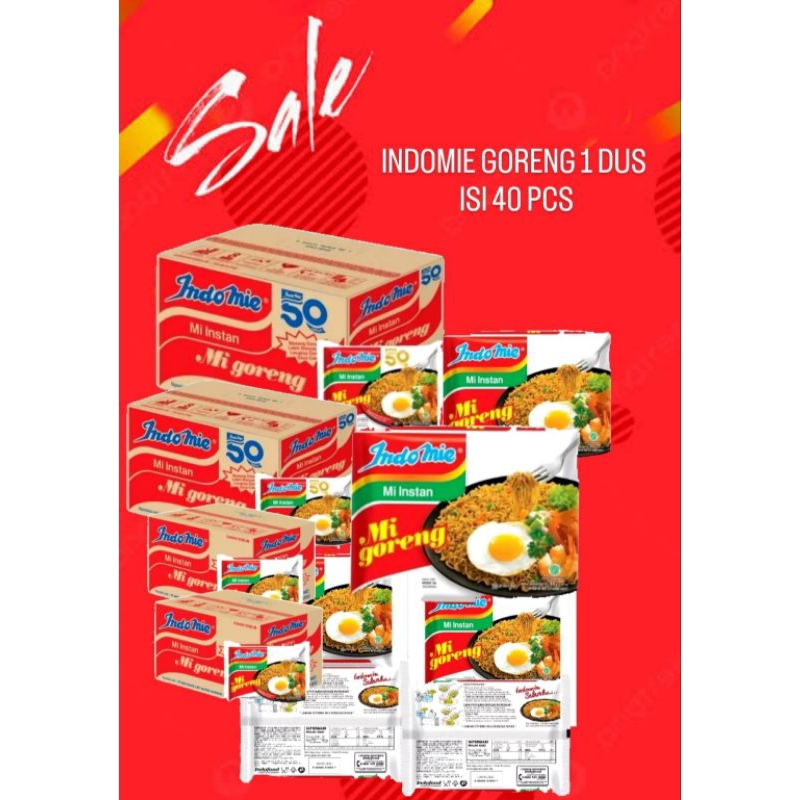 

INDOMIE GORENG 1 DUS ISI 40 PCS