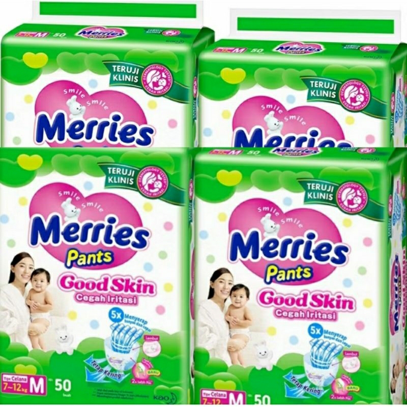 Merries celana Good Skin XL38 M50 L44 NB-S40 Karton isi 4 Ball
