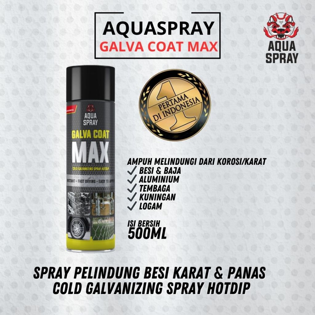 Aqua Spray - Galva Coat Max - Cat Anti Karat Galvanis - Cat Galvanis instant - Cold Galvanizing Spra