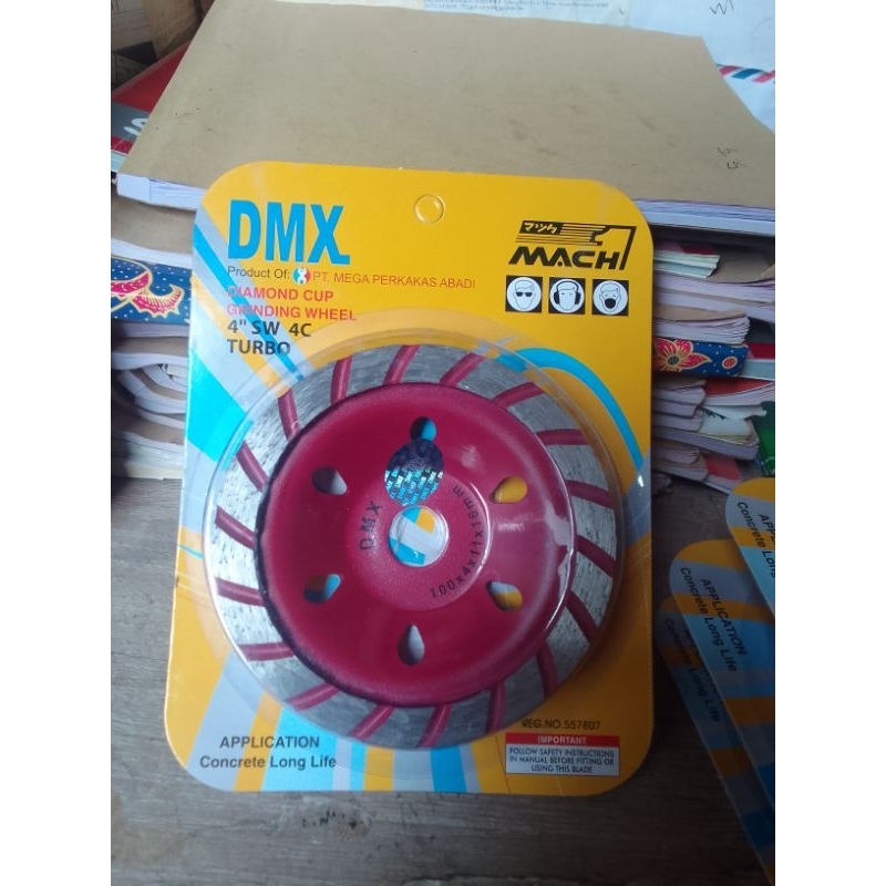 Mata gerinda poles Beton 4" Diamon Cup DMX
