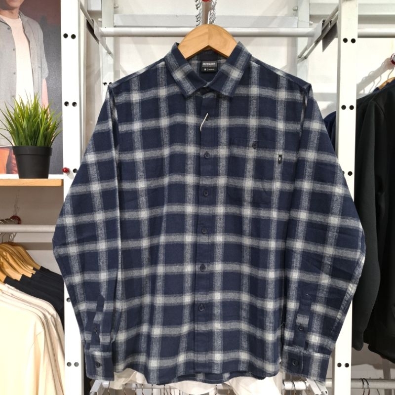 GREENLIGHT Kemeja Pria Panjang Flanel Kotak Original 020225