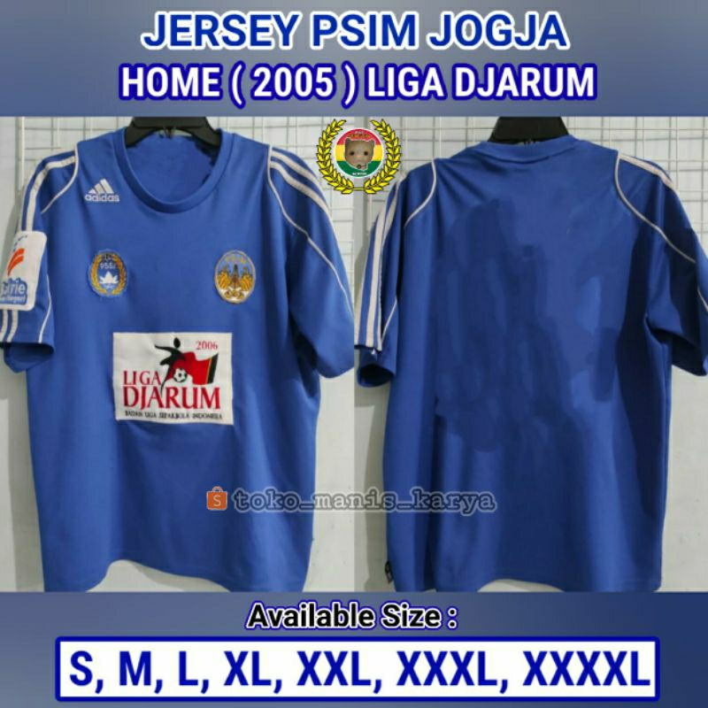 Jersey PSIM Jogja Home 2005 Liga Jarum RETRO Full PRINTING atau Full BORDIR Remake Lokal