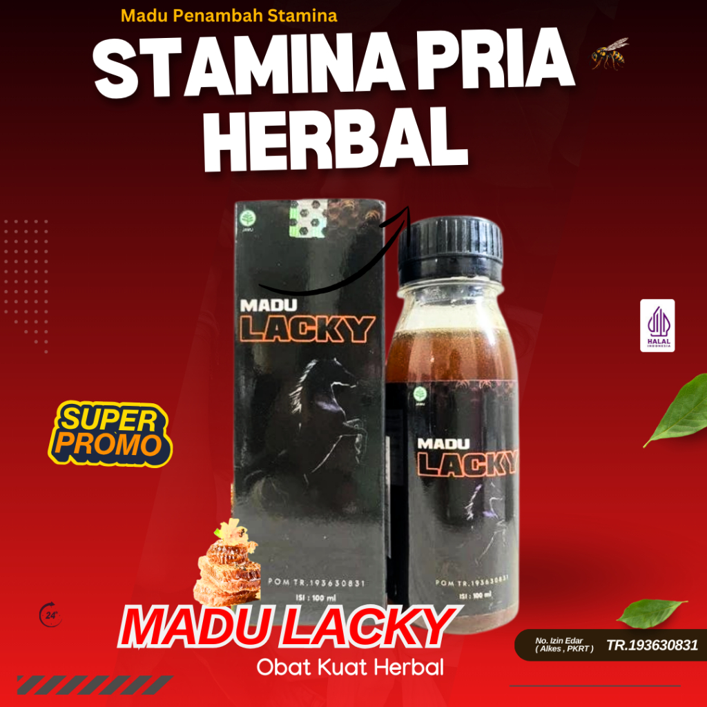 MADU LACKY STAMINA PRIA  tradisional membantu menjaga stamina BPOM & HALAL terlaris