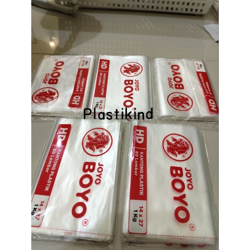 plastik joyo boyo ukuran 14 x 27 atau 1 kg