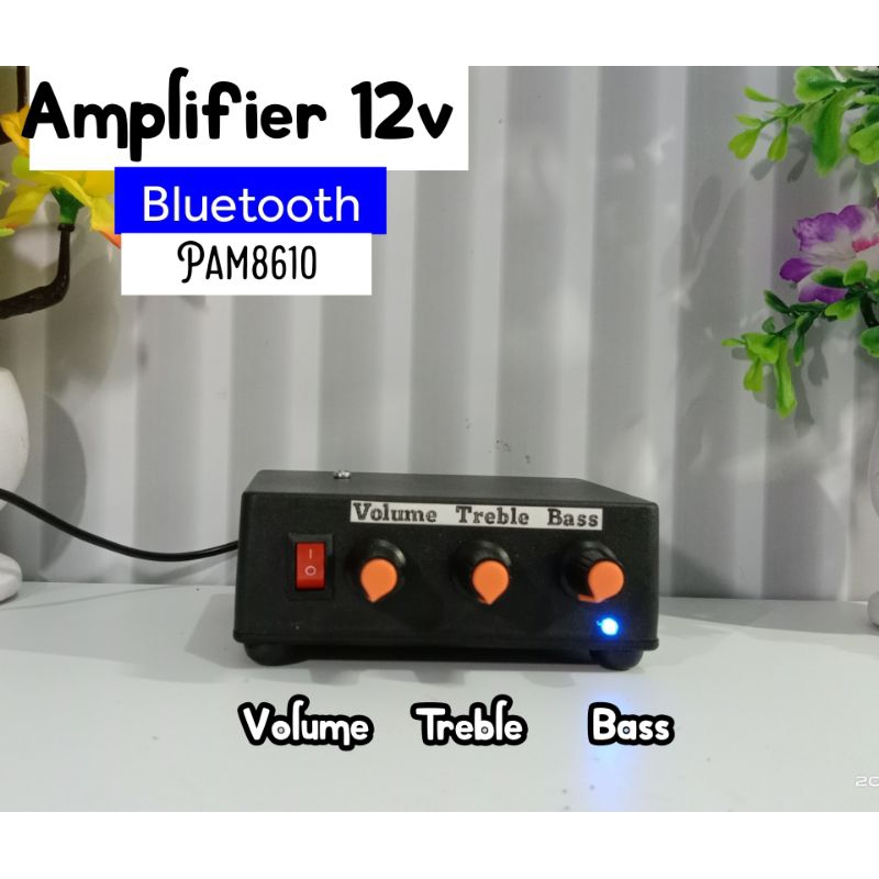 Ampli Bluetooth Pam8610 (Vol_Treble_Bass)