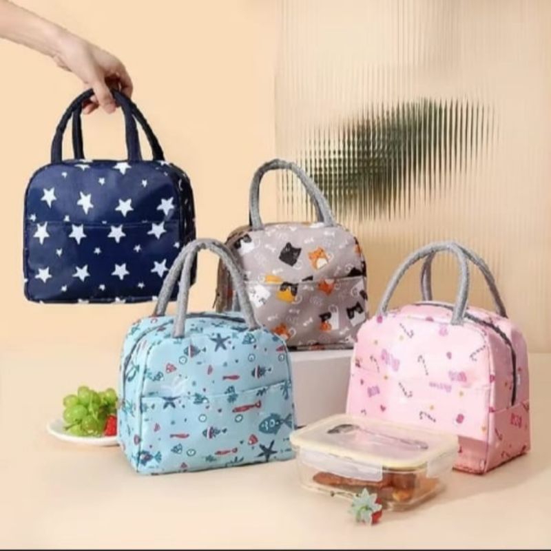 TAS BEKAL MAKANAN ANAK LUNCH BAG TEMPAT BEKAL ANAK TEMPAT PENYIMPANAN MAKANAN