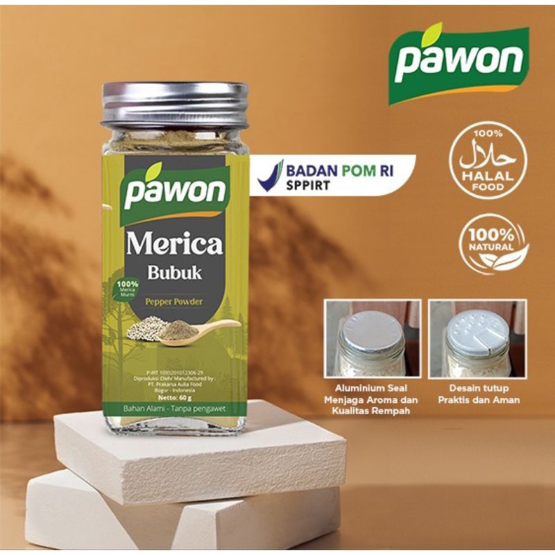 

Merica Bubuk Murni 60g BPOM-SPIRT Pawon