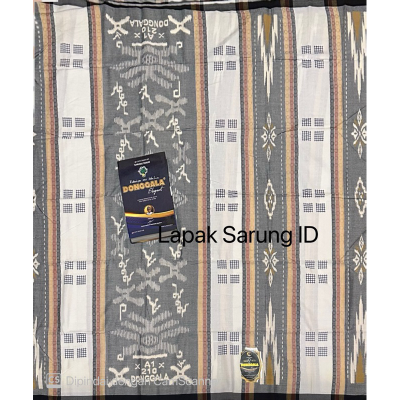 Sarung Donggala Rayon A1 Songket Dobby Putih