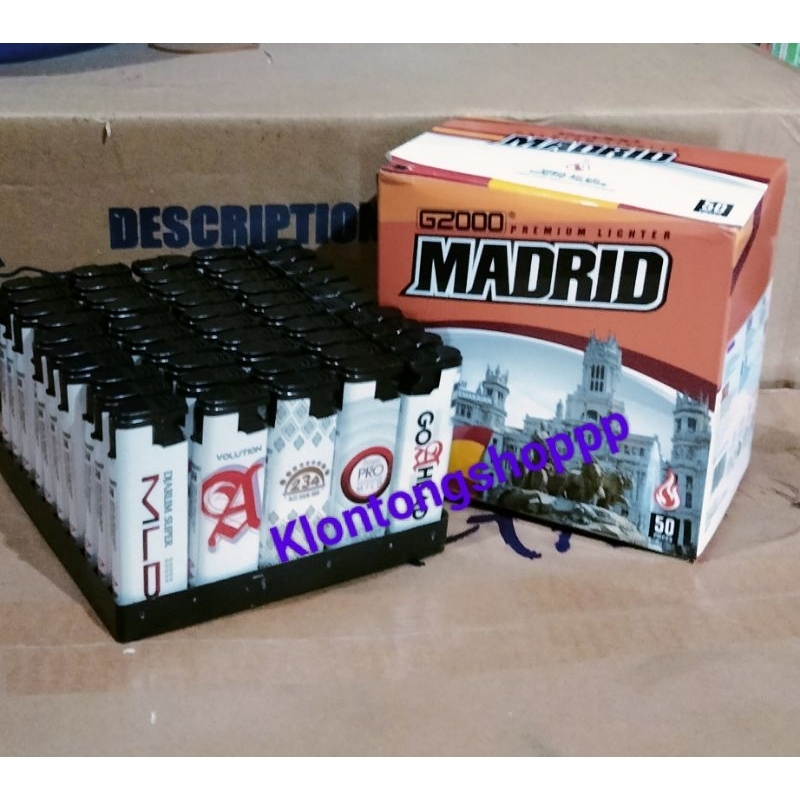 Korek Api Bara G2000 (Tipe Madrid) Bara Madrid Isi 50 Pcs