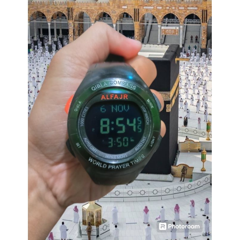 jam Al FAJR sport Qibla watch WQ-18