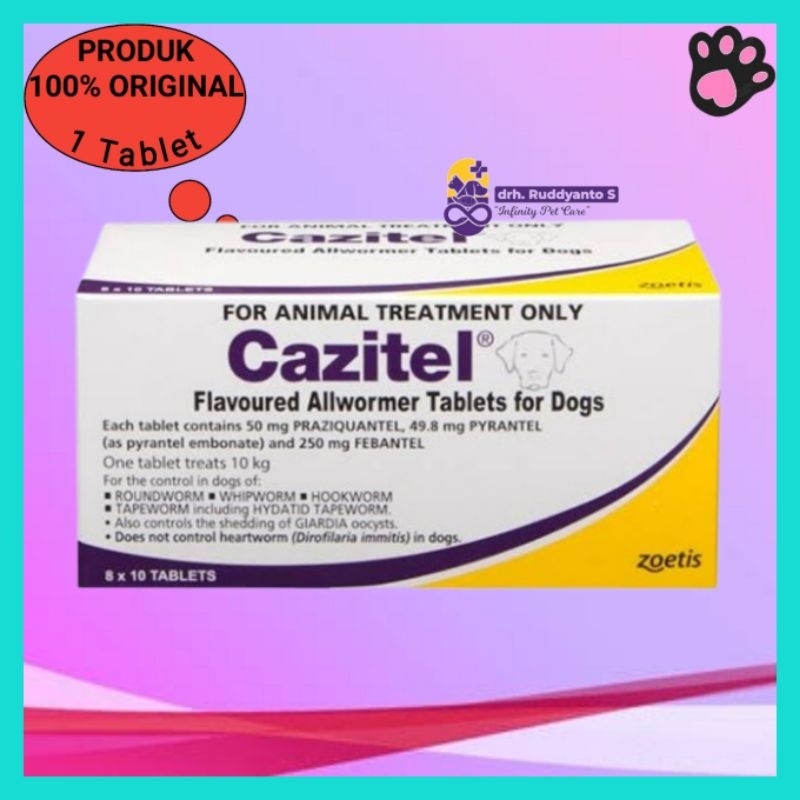 Cazitel Plus Tablet For Dogs cacing untuk dog