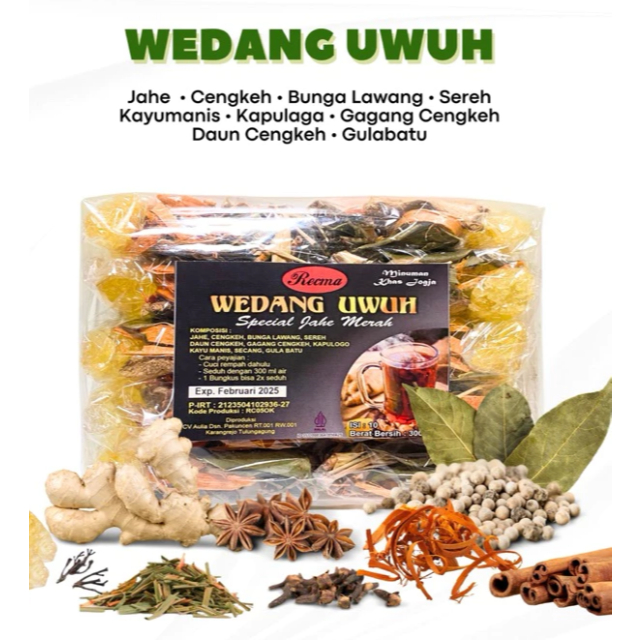 

RECMA Wedang Uwuh Komplit Special Jahe Merah [per pcs]